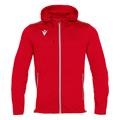 Freyr Hoody Full Zip Top RED 3XS Overtrekksjakke - Unisex
